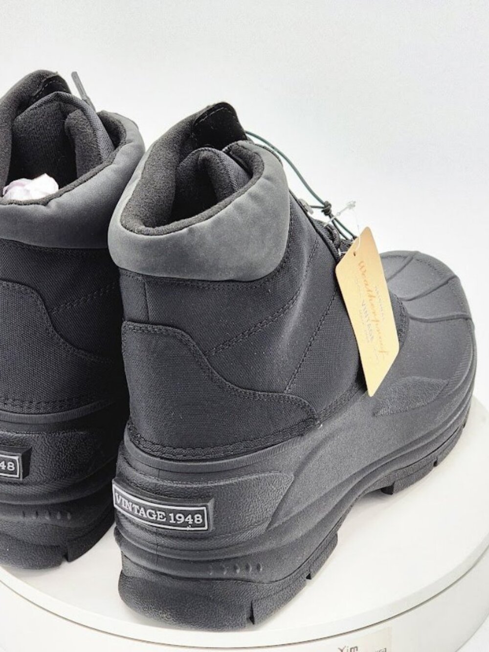 Weatherproof Vintage Jack Men’s Size 13 M Black Waterproof Winter Snow Boots - Picture 4 of 11